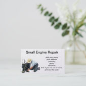 小さいエンジン修理 名刺 (スタンド正面)