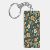 小さいオウムのカスタマイズ キーホルダー (正面左)