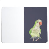 小さいオウムパターン ポケットジャーナル (内側 裏面)