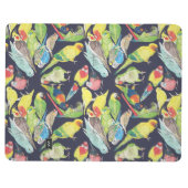 小さいオウムパターン ポケットジャーナル (外側)