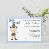 小さいカウボーイのベビーシャワー招待状 招待状 (スタンド正面)