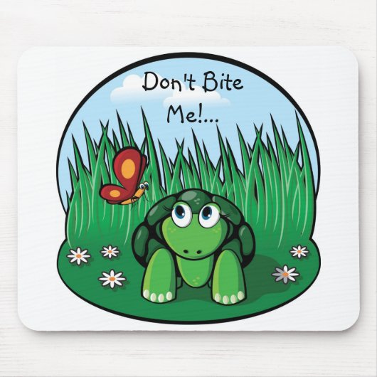 小さいカメは、私をかみません! … mousepad マウスパッド (正面)