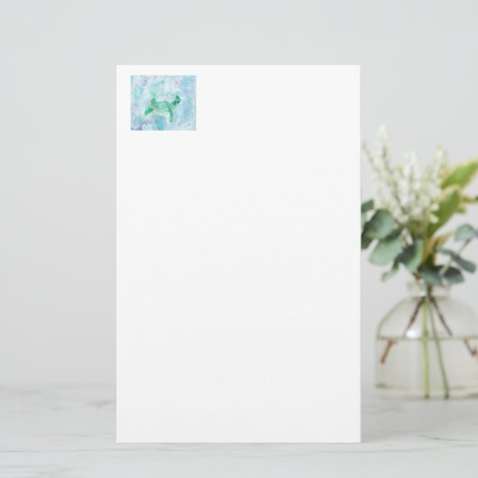 小さいカメ 便箋 (スタンド正面)