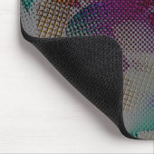 小さいカラフルめちゃくちゃな幾何学的な形状を持つテクスチャ マウスパッド (コーナー)