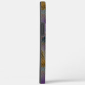 小さいカラフルめちゃくちゃな幾何学的な形状を持つテクスチャ Case-Mate iPhoneケース (裏面 / 右)