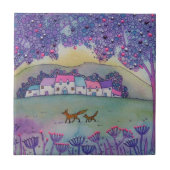 小さいキツネ タイル (正面)