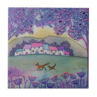 小さいキツネ タイル