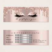 小さいギフト券の灰色のバラの火花の鞭の化粧 (正面&裏面)