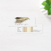 小さいギフト証明書グリッターラッシュ金ゴールド白 (デスク)