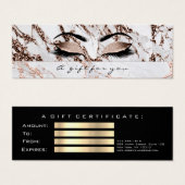 小さいギフト証明書バラ銅ラッシュ化粧 (正面&裏面)