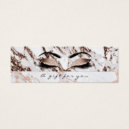 小さいギフト証明書バラ銅ラッシュ化粧