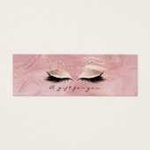 小さいギフト証明書大理石グリッターまばゆみピンク (正面)