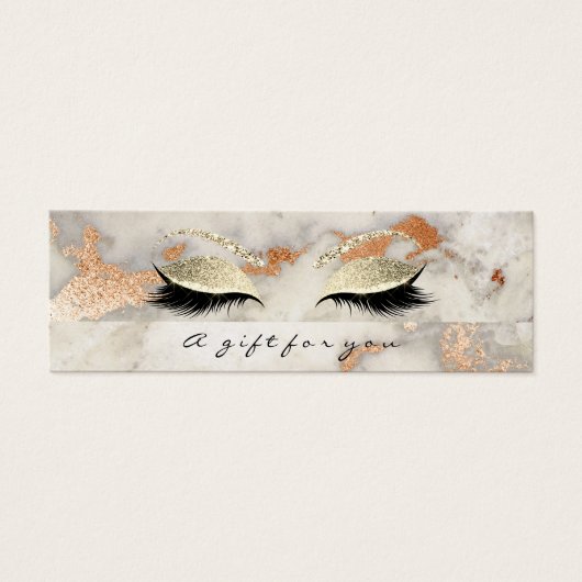 小さいギフト証明書大理石コーラルラッシュメイクアップ (正面)