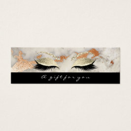 小さいギフト証明書大理石ブラックラッシュメイクアップ