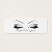 小さいギフト証明書灰色の白い発疹メイクアップ (正面)