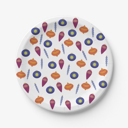 小さいクリスマスオーナメント ペーパープレート (正面)