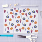 小さいクリスマスオーナメント 薄葉紙 (クラフト)