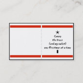 小さいクリスマスカード 名刺 (裏面)