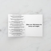 小さいクリスマスカード、青はOrnimentsをつけます シーズンカード (内部)