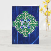 小さいケルト十字(否定的な)カード カード (黄色い花)