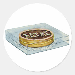 小さいケーキはEat私、従ってアリス言いました! ラウンドシール