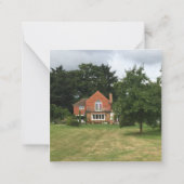 小さいサイズ |新しいシンプルアドレスを移動する写真 ノートカード (裏面)