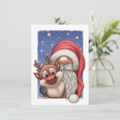 小さいサンタおよび彼の小さいトナカイ シーズンカード (スタンド正面)