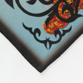 小さいサンタMuerteのフリースブランケット フリースブランケット (角)