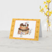 小さいシェフのバースデー・カード カード (黄色い花)