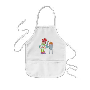 小さいシェフの女の子 子供用エプロン