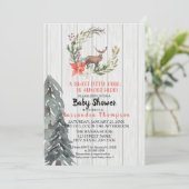 小さいシカはほとんどここにベビーシャワーいます 招待状 (スタンド正面)