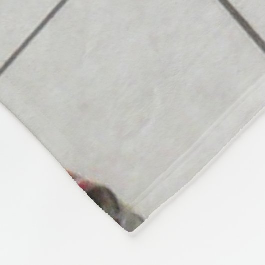 小さいシベリアンハスキーのカスタムなフリースブランケット フリースブランケット (角)