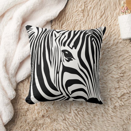 小さいシマウマの枕 クッション (ブランケット)