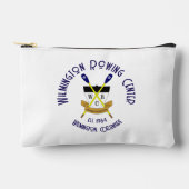 小さいジップパウチホワイト アクセサリーポーチ (正面)