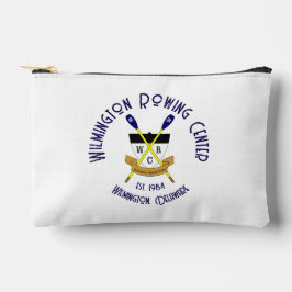 小さいジップパウチホワイト アクセサリーポーチ