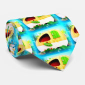 小さいジプシーのキャラバンの家 ネクタイ (ロール)