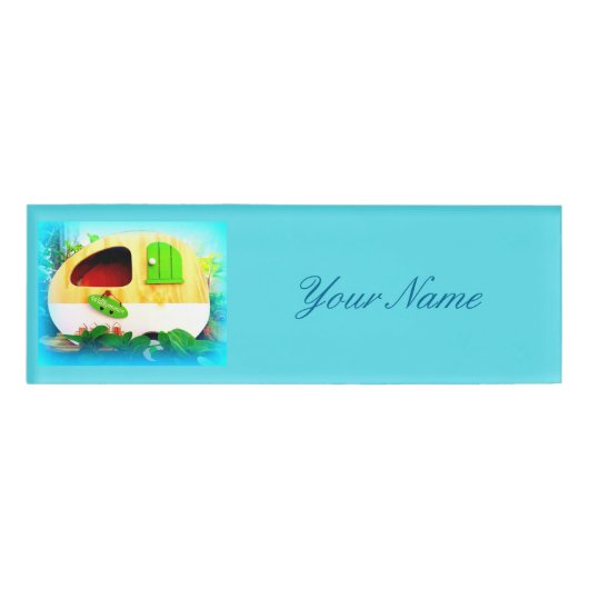 小さいジプシーのキャラバンの家 名札 (正面)