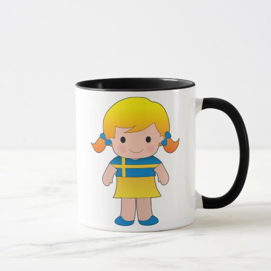 小さいスウェーデンの女の子 マグカップ (右)