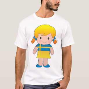 小さいスウェーデンの女の子 Tシャツ