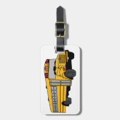 小さいスクールバス ラゲッジタグ (正面縦)