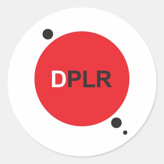 小さいステッカー ラウンドシール (正面)