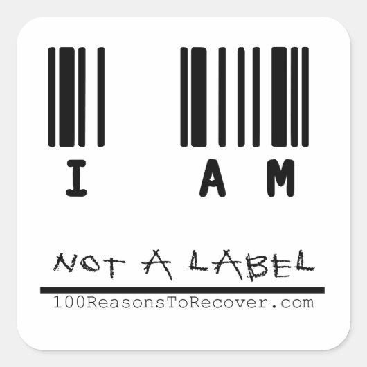 小さいステッカー – ラベルではない スクエアシール (正面)