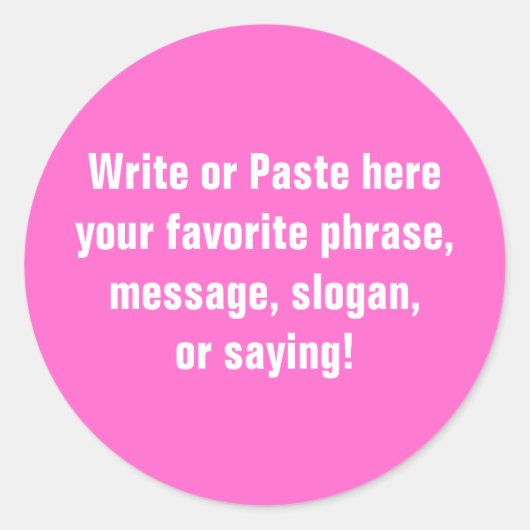 小さいステッカー（3インチ） ラウンドシール (正面)