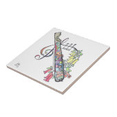 小さいタイル:  フルート タイル (側面)