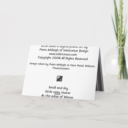 小さいダイバー カード (裏面)