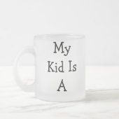 小さいチャンピオン-曇らされたマグ-男の子 フロストグラスマグカップ (左)