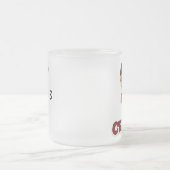 小さいチャンピオン-曇らされたマグ-男の子 フロストグラスマグカップ (中央)