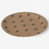 小さいテディー・ベア ペーパープレート (アングル)