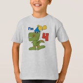 小さいディーノの第4誕生日のTシャツおよびギフト Tシャツ (正面)