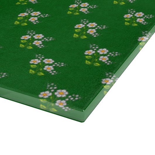 小さいデイジーピクセルアート カッティングボード (角)